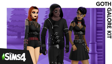 The Sims 4 Goth Galore Kit